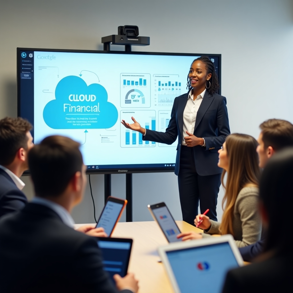 Sesión de formación sobre sistemas financieros en la nube